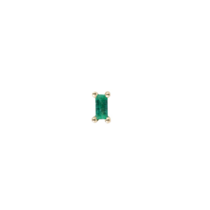 Baguette Emerald Baguette Studs